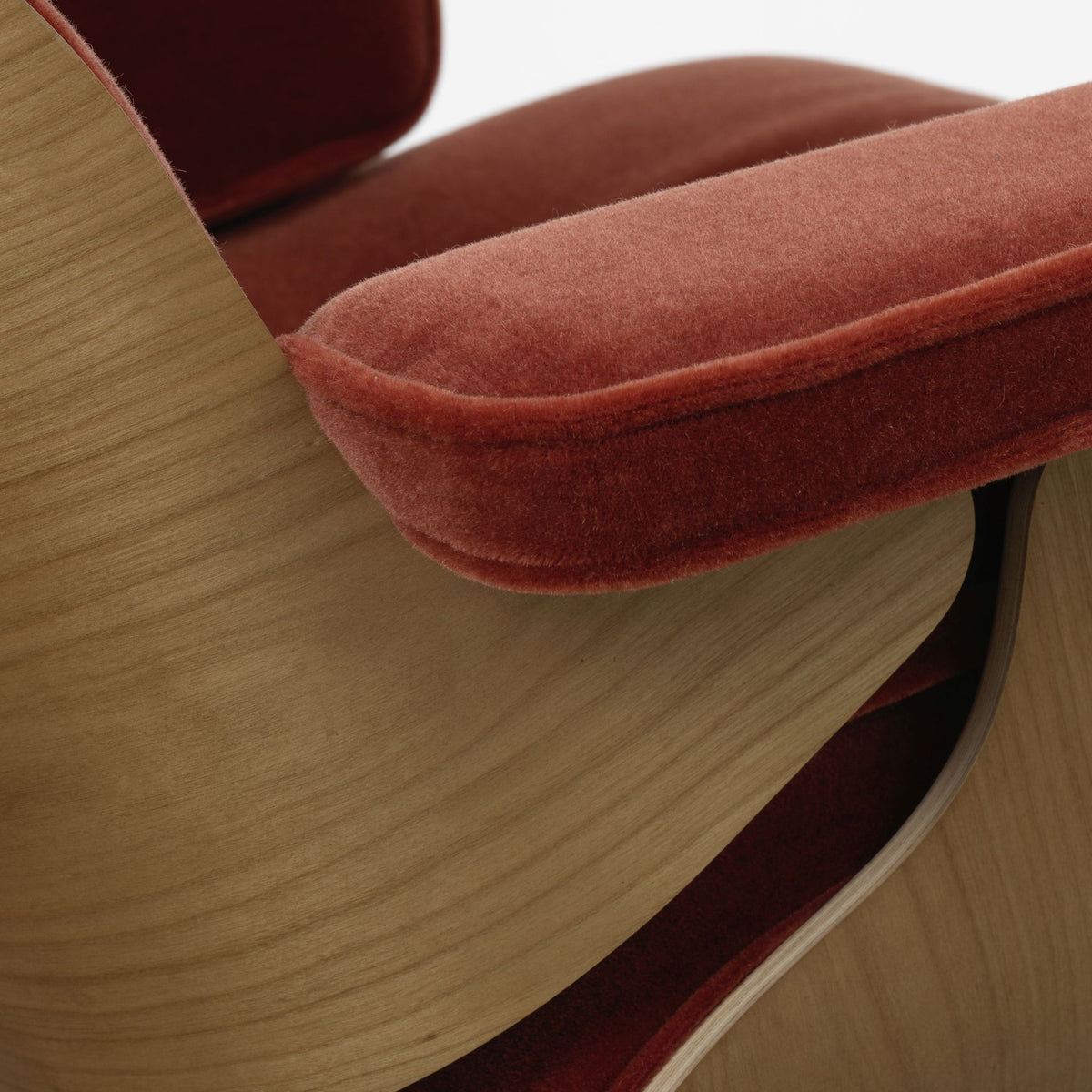 Vitra Eames Lounge Chair Relax-Sessel einzeln Stoff / Leder & Furnier