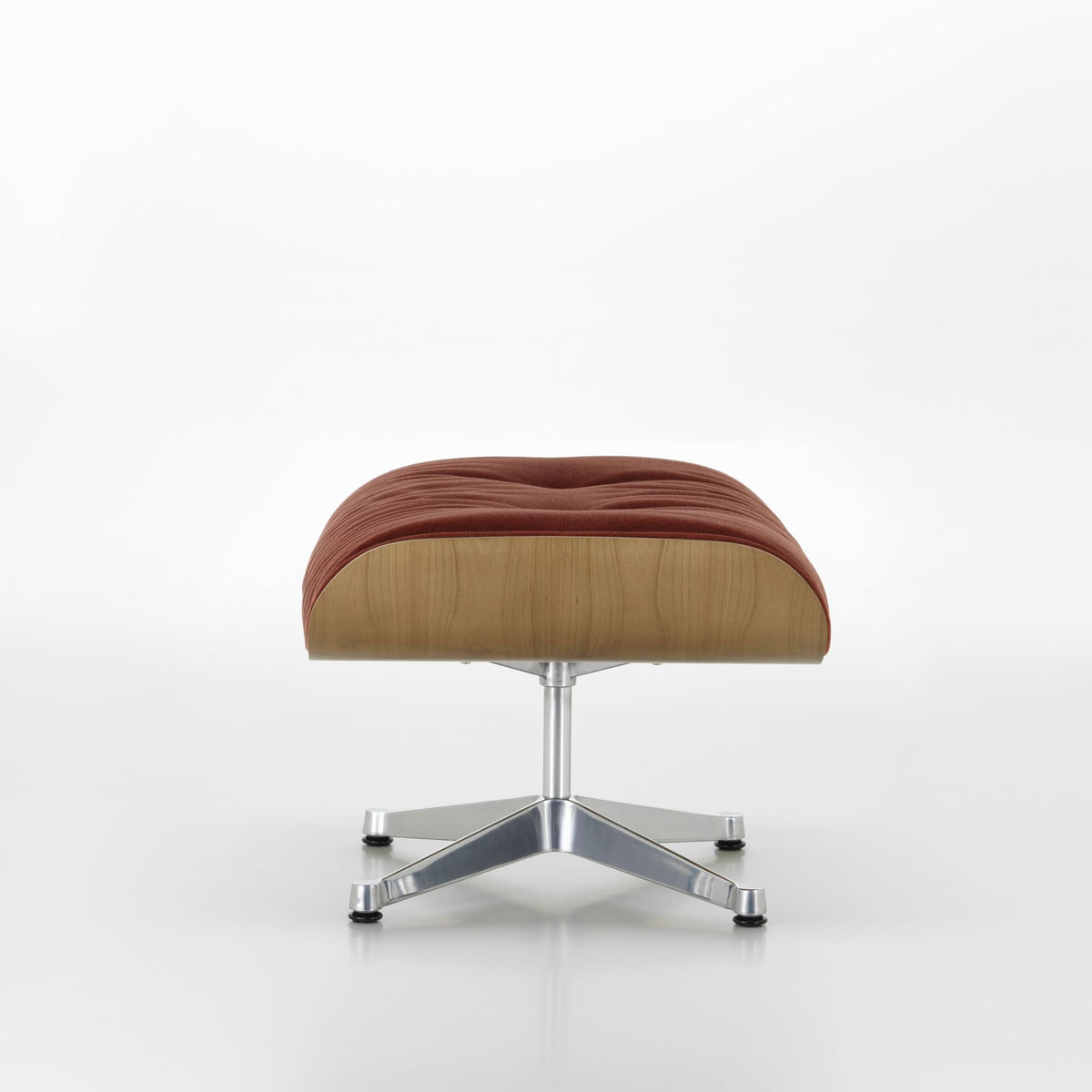 Vitra Eames Ottoman für Lounge Chair Hocker einzeln Stoff / Leder & Furnier
