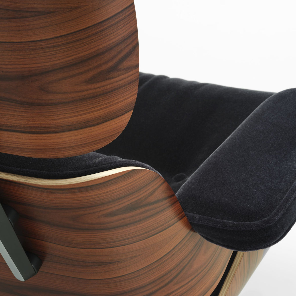 Vitra Eames Lounge Chair Relax-Sessel einzeln Stoff / Leder & Furnier
