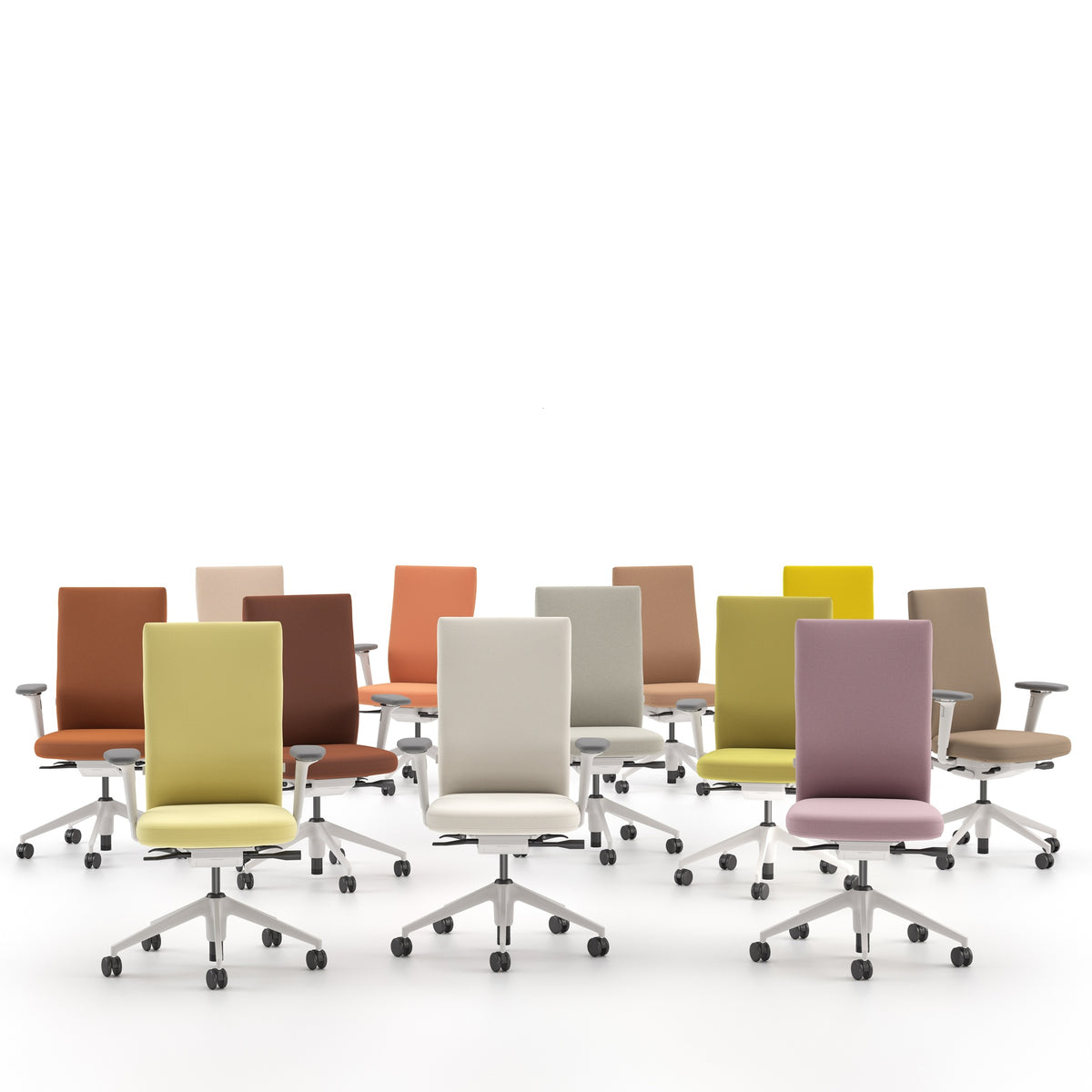 Vitra ID Soft L Bürostuhl hohe Rückenlehne gepolstert Bezug Laser RE