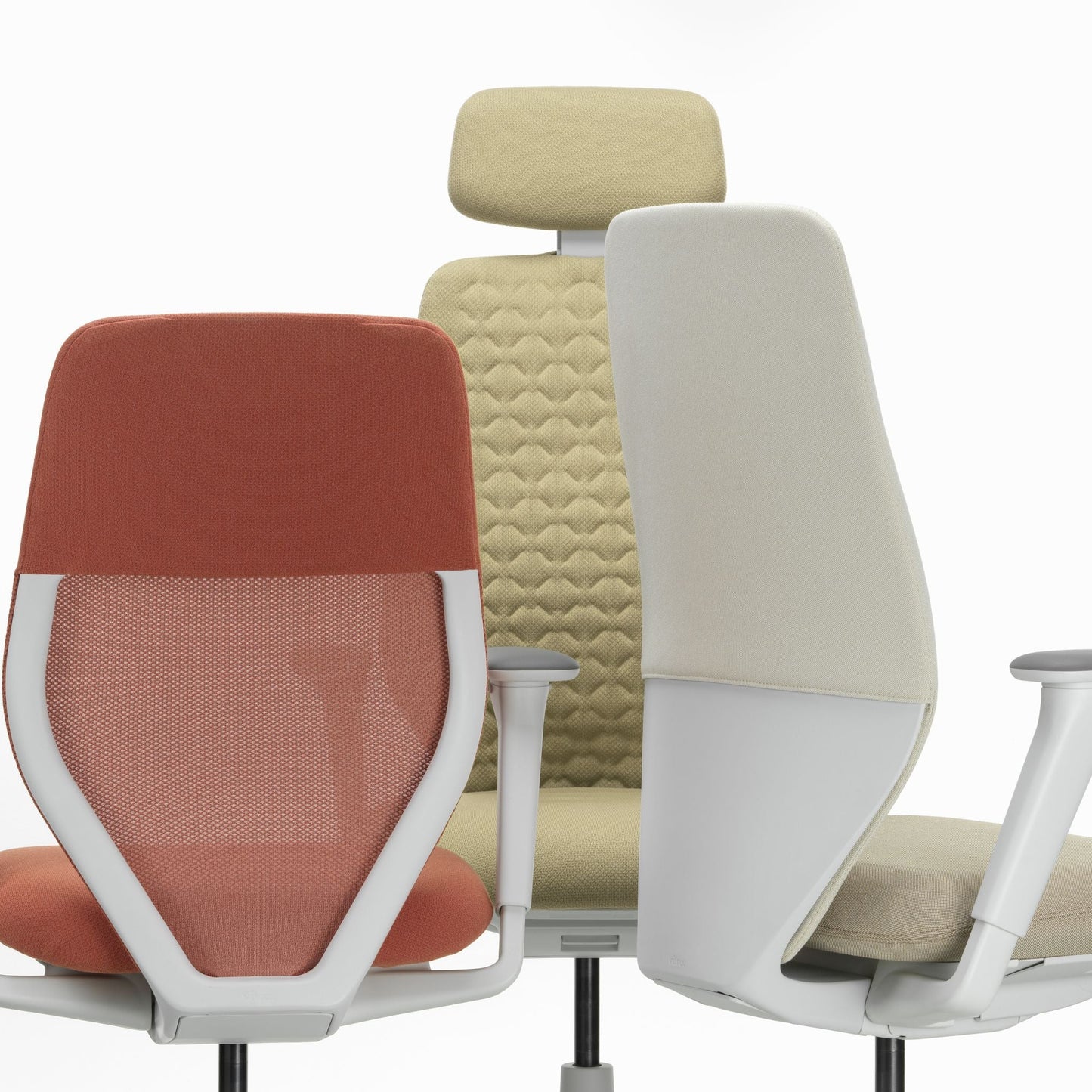 Vitra ACX Soft Bürostuhl Sitz gepolstert Grid Knit Rücken Softpolster Quilted Knit