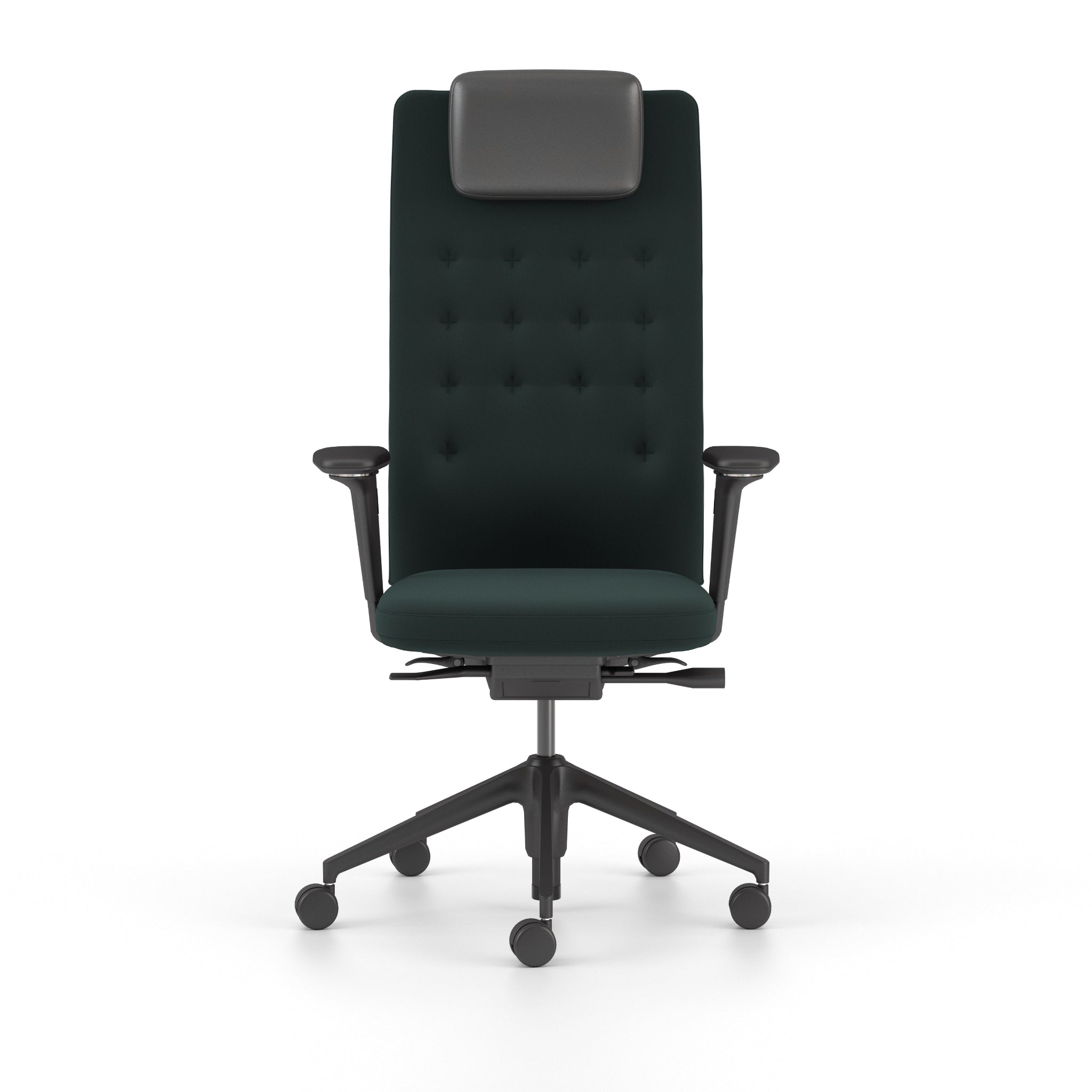 Vitra ID Trim L Bürostuhl hohe Rückenlehne mit Kopfstütze Bezug Plano