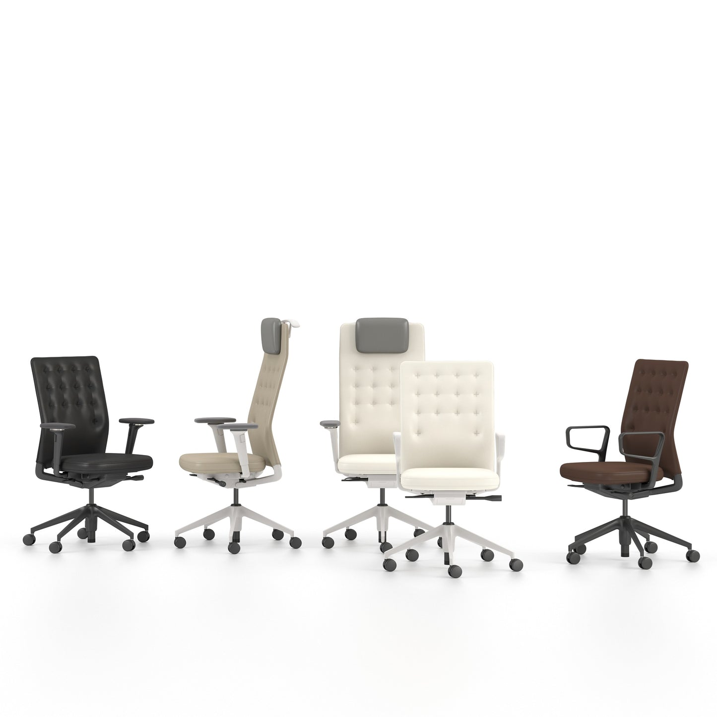 Vitra ID Trim L Bürostuhl hohe Rückenlehne mit Kopfstütze Bezug Volo