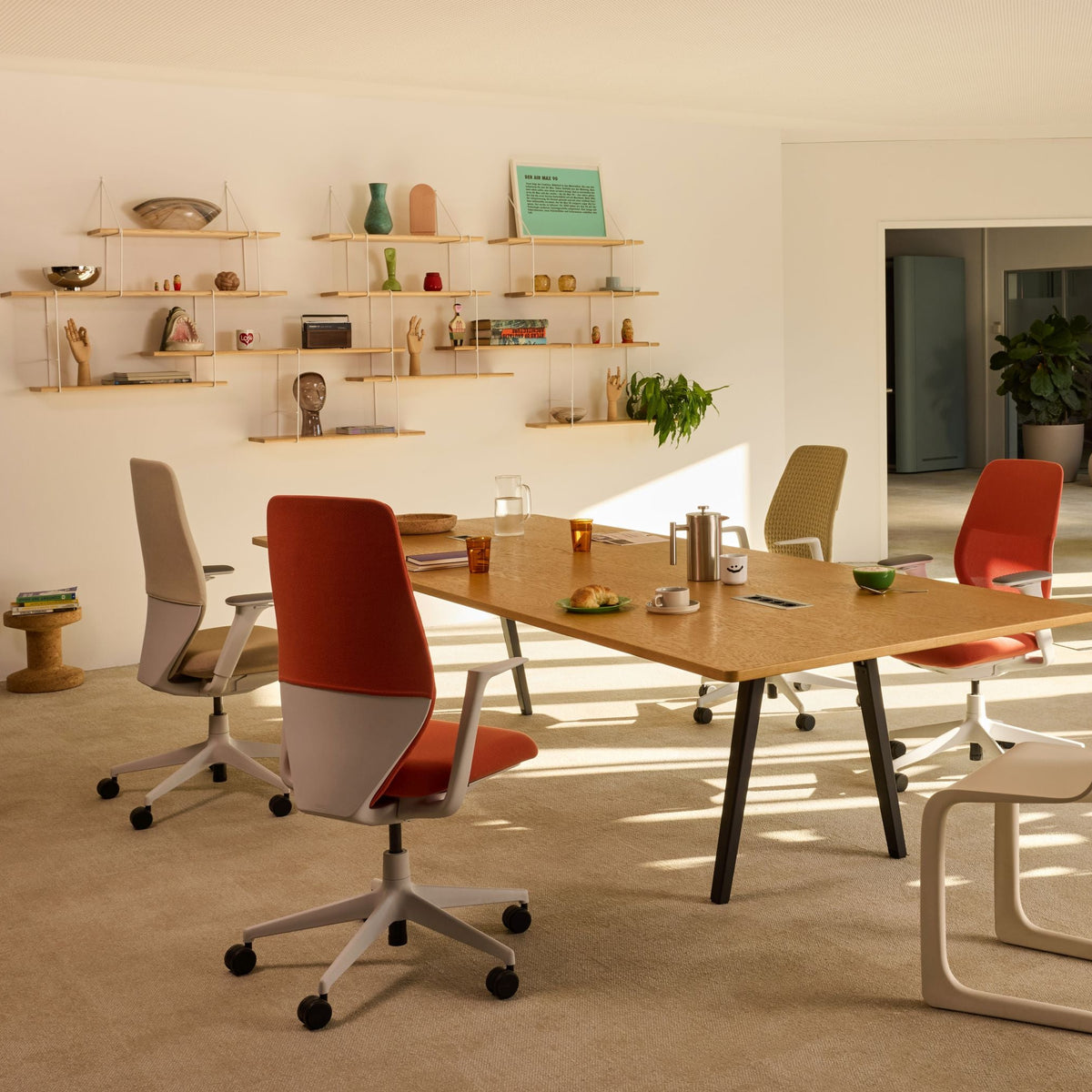 Vitra ACX Pad Bürostuhl Sitz und Rückenlehne gepolstert Plano