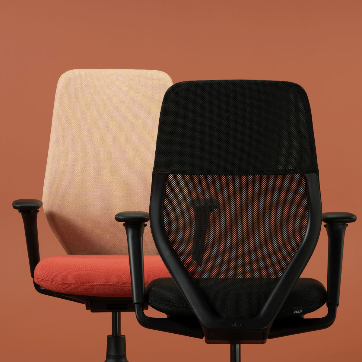 Vitra ACX Pad Bürostuhl Sitz und Rückenlehne gepolstert Plano