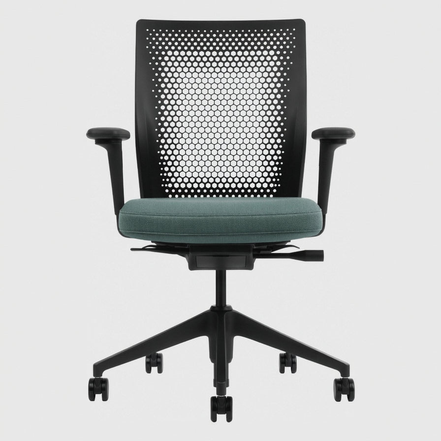 Vitra ID Air Bürostuhl gelochter patentierter Kunststoffrücken Sitzbezug Plano
