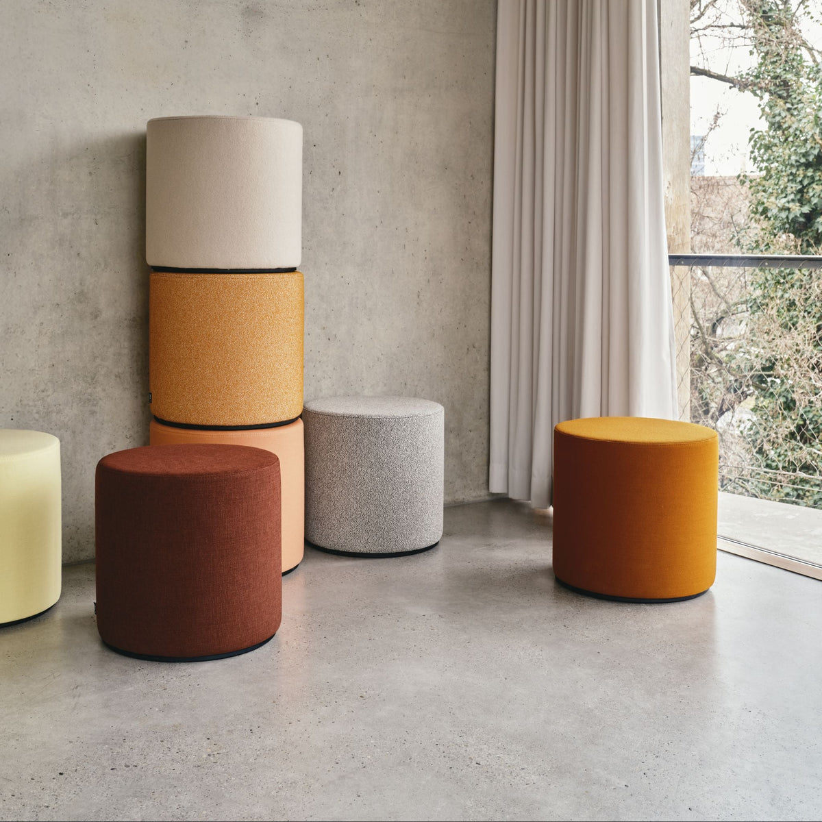 Vitra Visiona Stool Hocker Rund Design Verner Panton