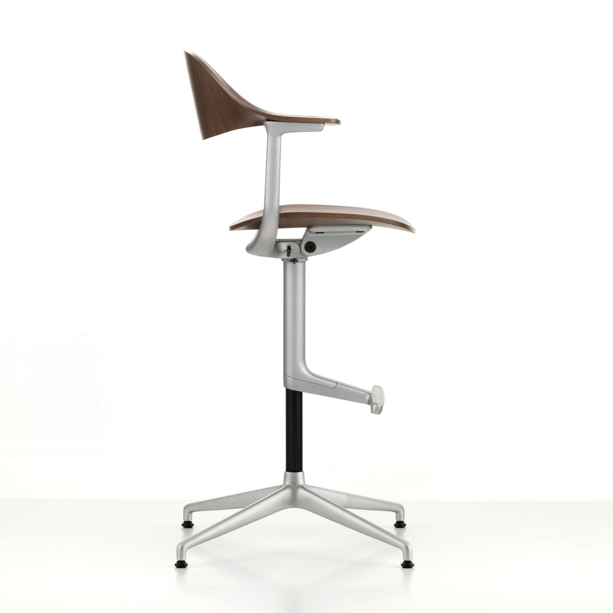 Vitra Mynt High Counterstuhl Plywood Sitz & Rücken Formsperrholz