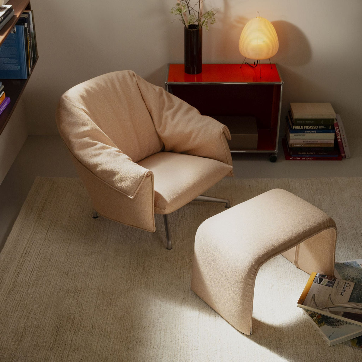 Vitra Bascule Lowback Lounge Chair & Bench Relax-Sessel niedrig & Bank