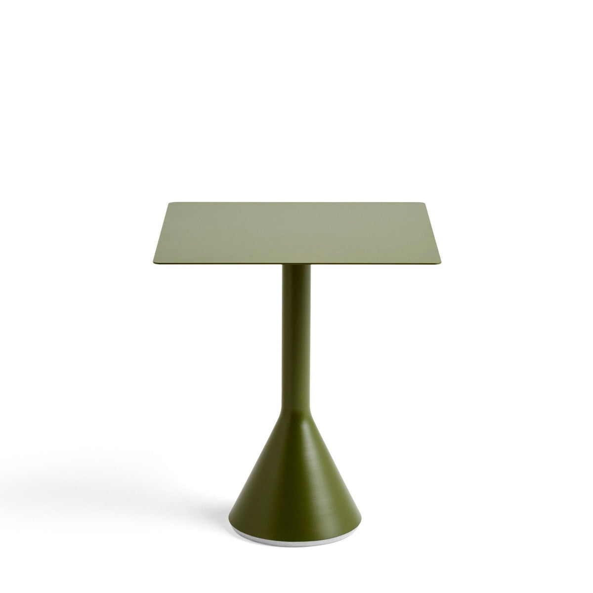 HAY Palissade Cone Tisch quadratisch 65 x 65 cm Stahl pulverbeschichtet