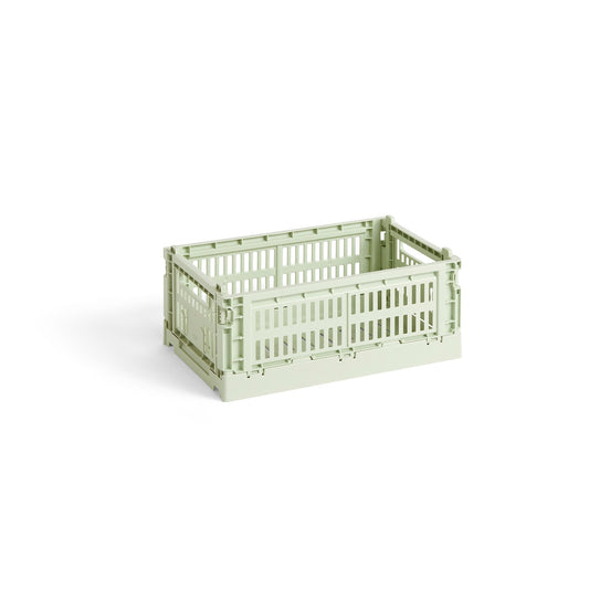 HAY Color Crate Korb Klapp-Box S small Kunststoff recycelt mint grün