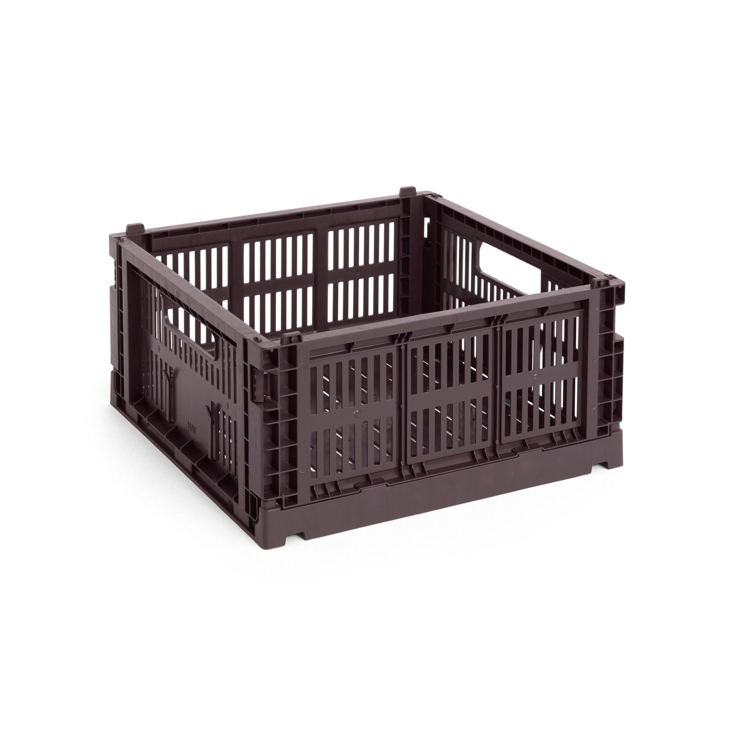 HAY Color Crate Korb Klapp-Box medium M Square quadratisch Kunststoff recycelt