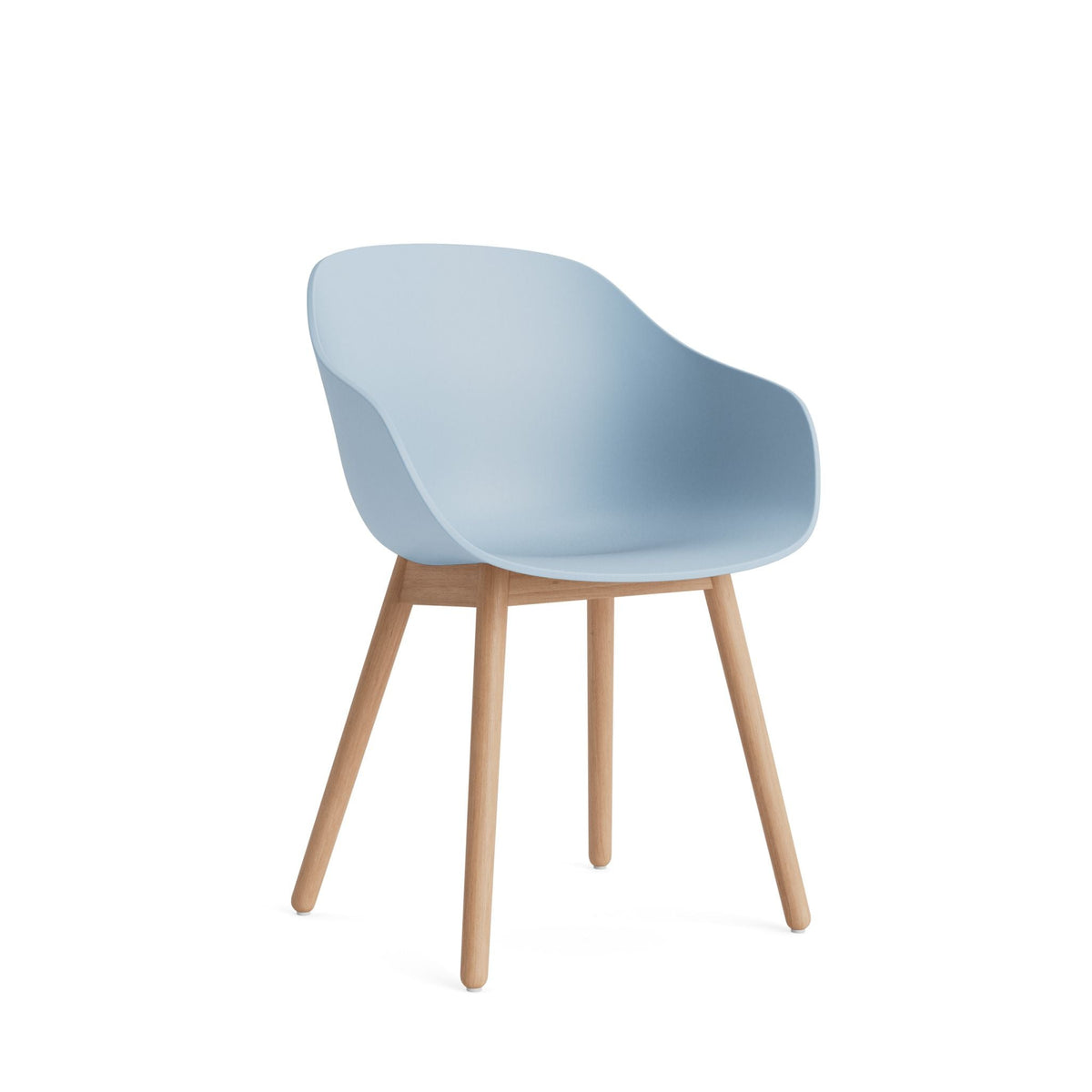 HAY About A Chair AAC 212 Armlehnstuhl Kunststoff Holzgestell 4-Fuß rund
