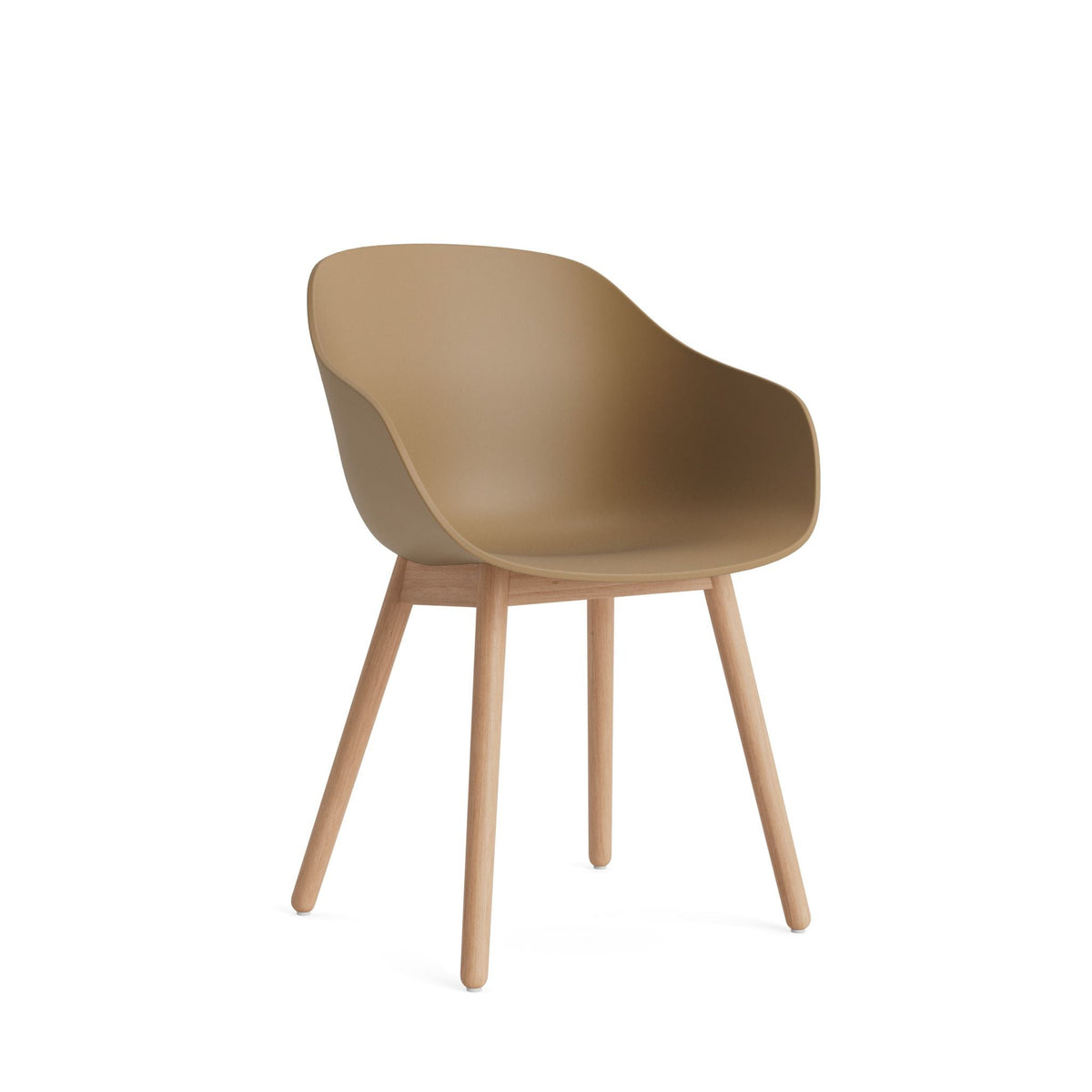 HAY About A Chair AAC 212 Armlehnstuhl Kunststoff Holzgestell 4-Fuß rund