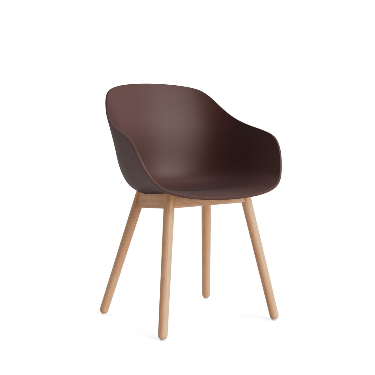 HAY About A Chair AAC 212 Armlehnstuhl Kunststoff Holzgestell 4-Fuß rund