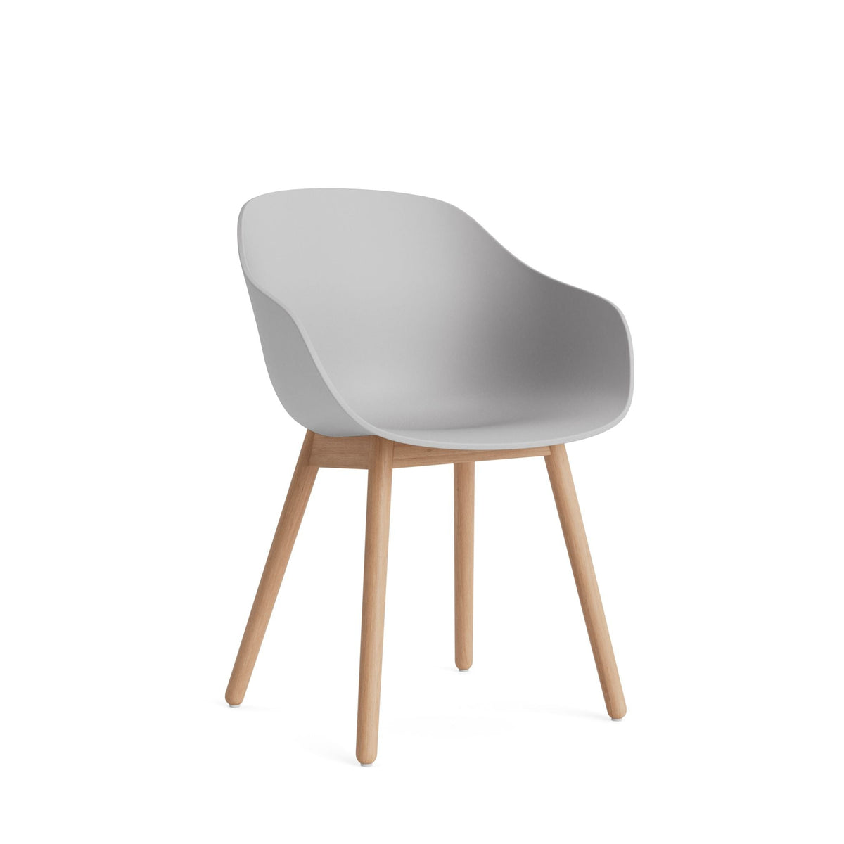 HAY About A Chair AAC 212 Armlehnstuhl Kunststoff Holzgestell 4-Fuß rund