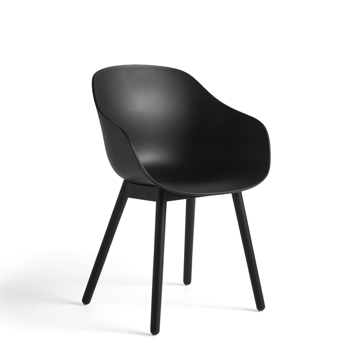 HAY About A Chair AAC 212 Armlehnstuhl Kunststoff Holzgestell 4-Fuß rund