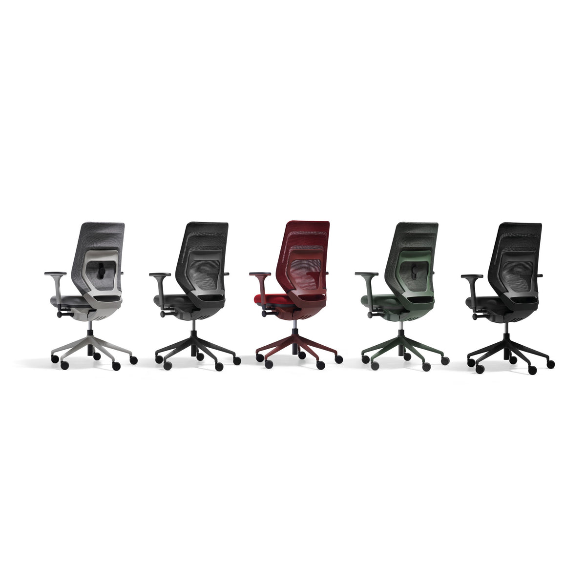 fm asiento Bürostuhl 3D Rücken Netzstrick Komfort - FASTLINE