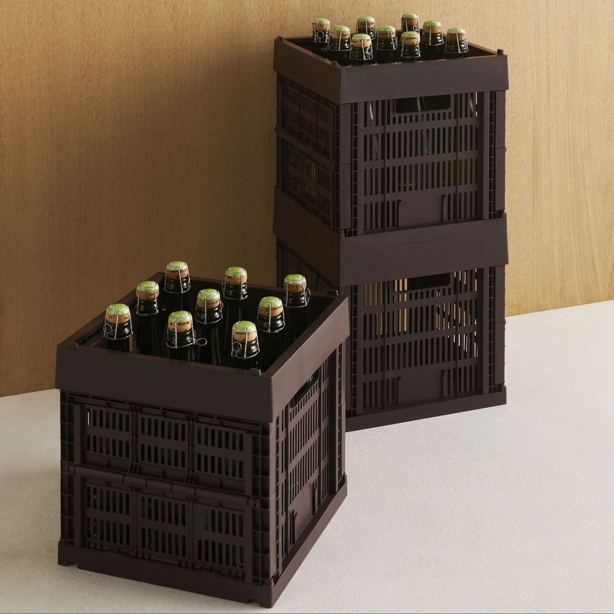 HAY Color Crate Korb Klapp-Box medium M Square Cube quadratisch würfelform Kunststoff
