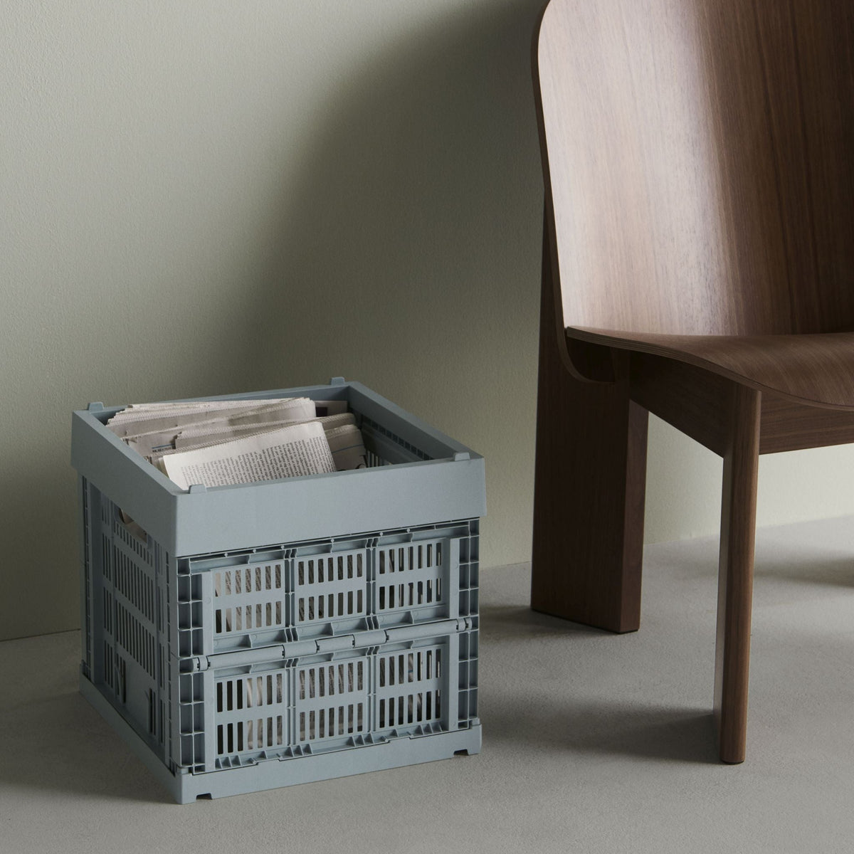 HAY Color Crate Korb Klapp-Box medium M Square Cube quadratisch würfelform Kunststoff