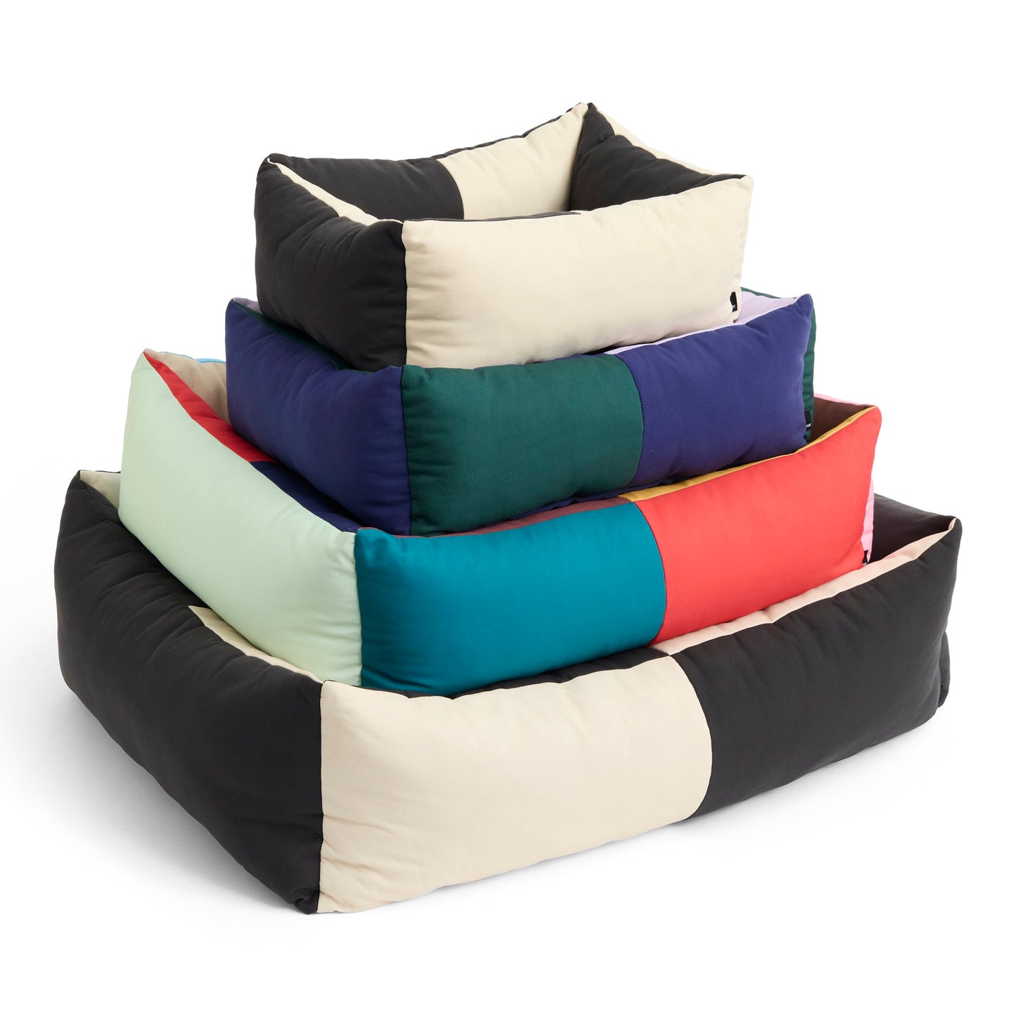 HAY Dogs Bed Hundebett  XS extra small Polyester recycelt schwarz weiß