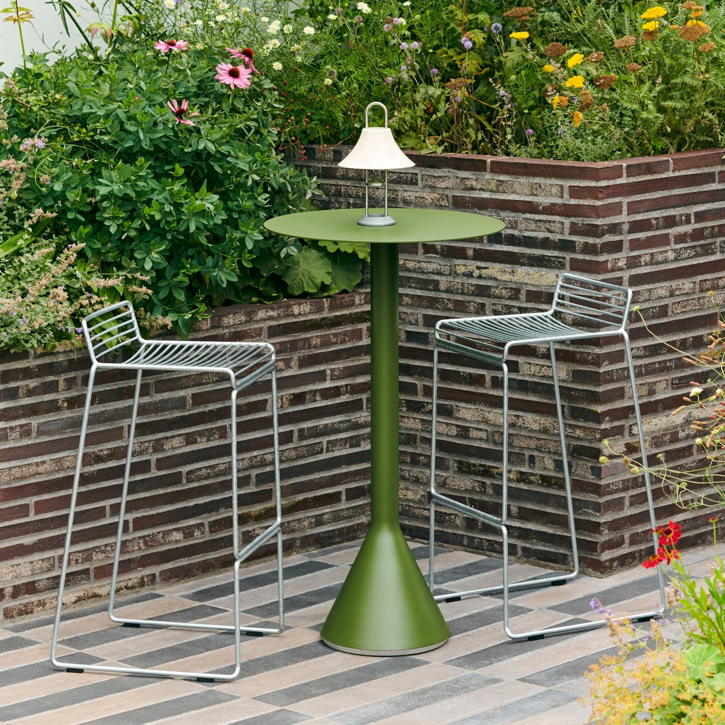 HAY Palissade Cone Steh-Tisch rund Ø 60 cm outdoor Stahl pulverbeschichtet