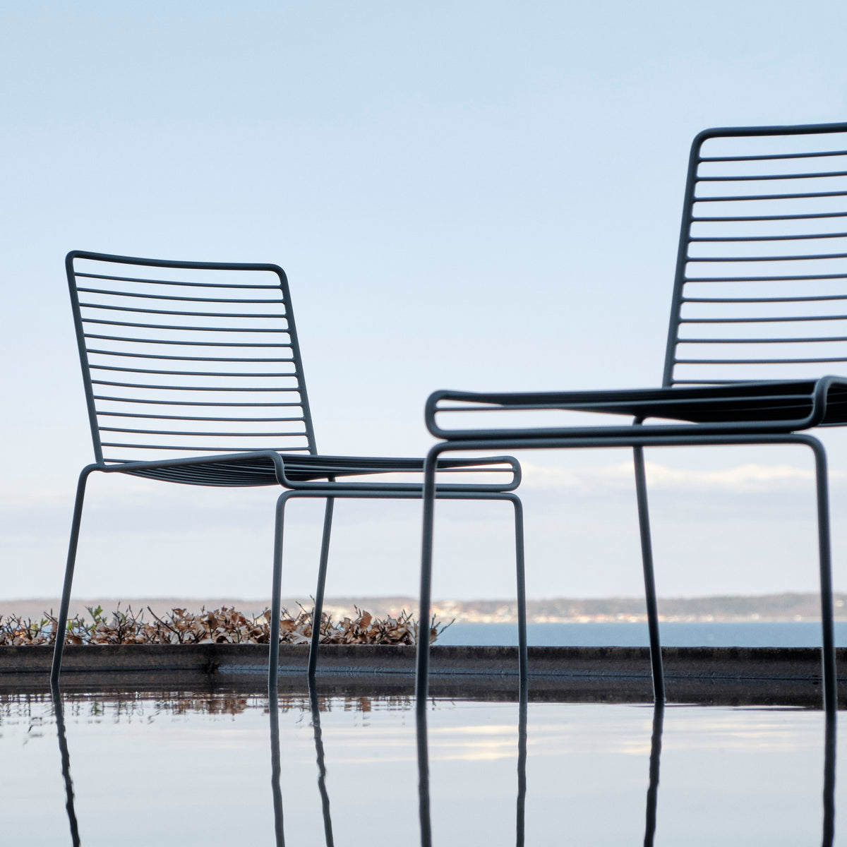 Hay Hee Dining Chair Stuhl Stahl In- & Outdoor 2er Set stapelbar