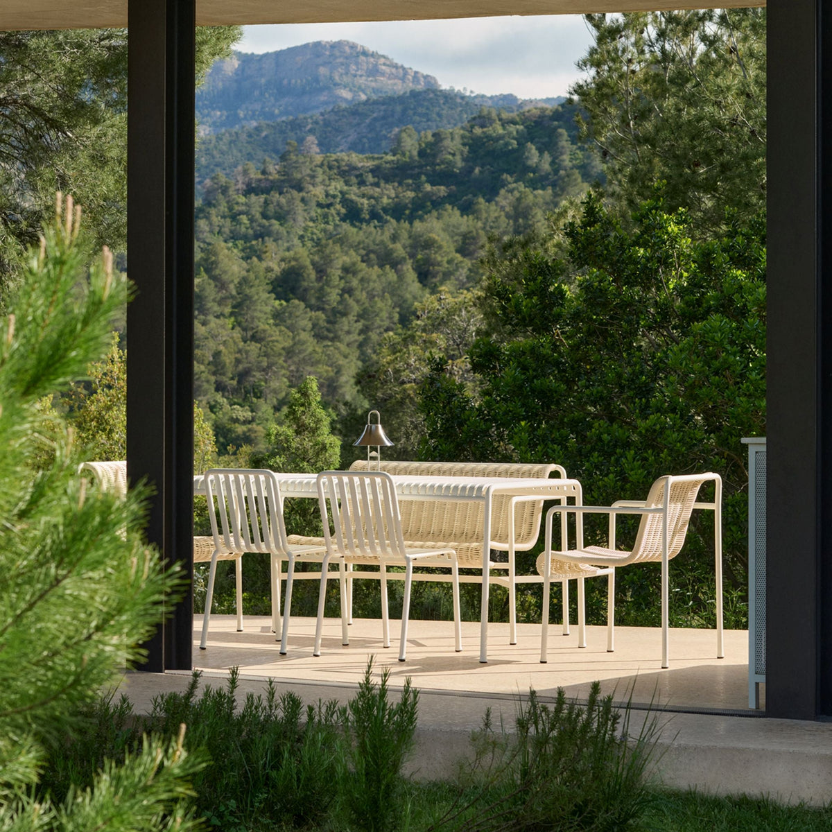 HAY Palissade Table Outdoor-Tisch Stahl 220 x 90 H 75cm