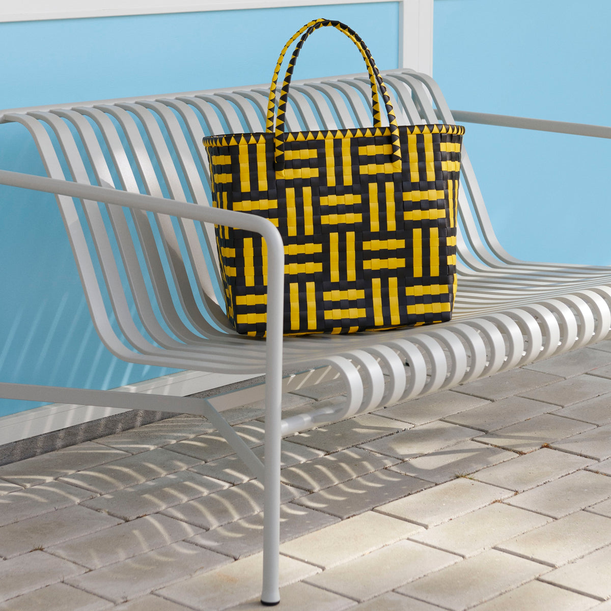 HAY Palissade Lounge Sofa Outdoor-Sitzbank mit Armlehnen