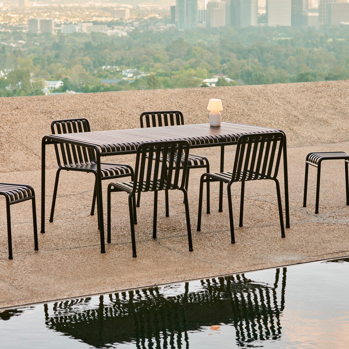 HAY Palissade Table Outdoor-Tisch Stahl 170 x 90 H 75cm