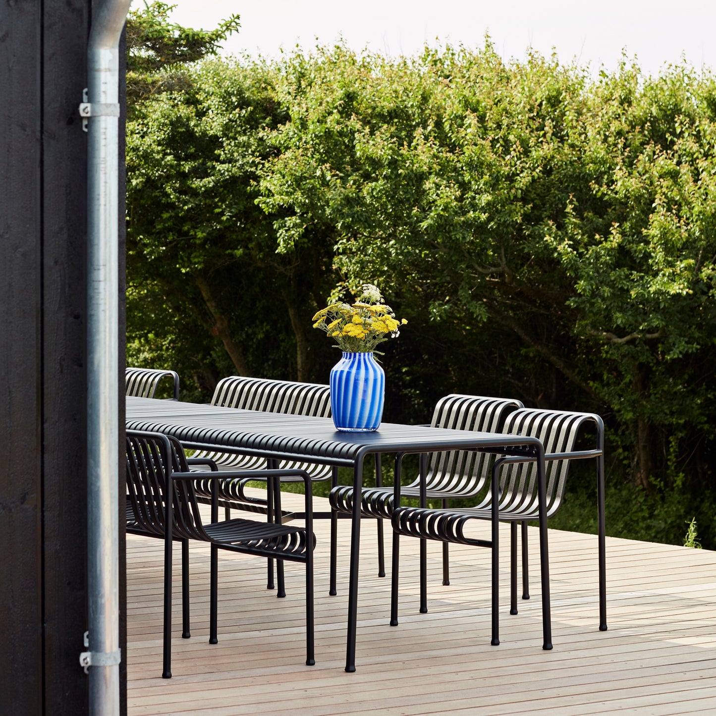 HAY Palissade Dining Armchair Outdoor-Stuhl mit Armlehnen