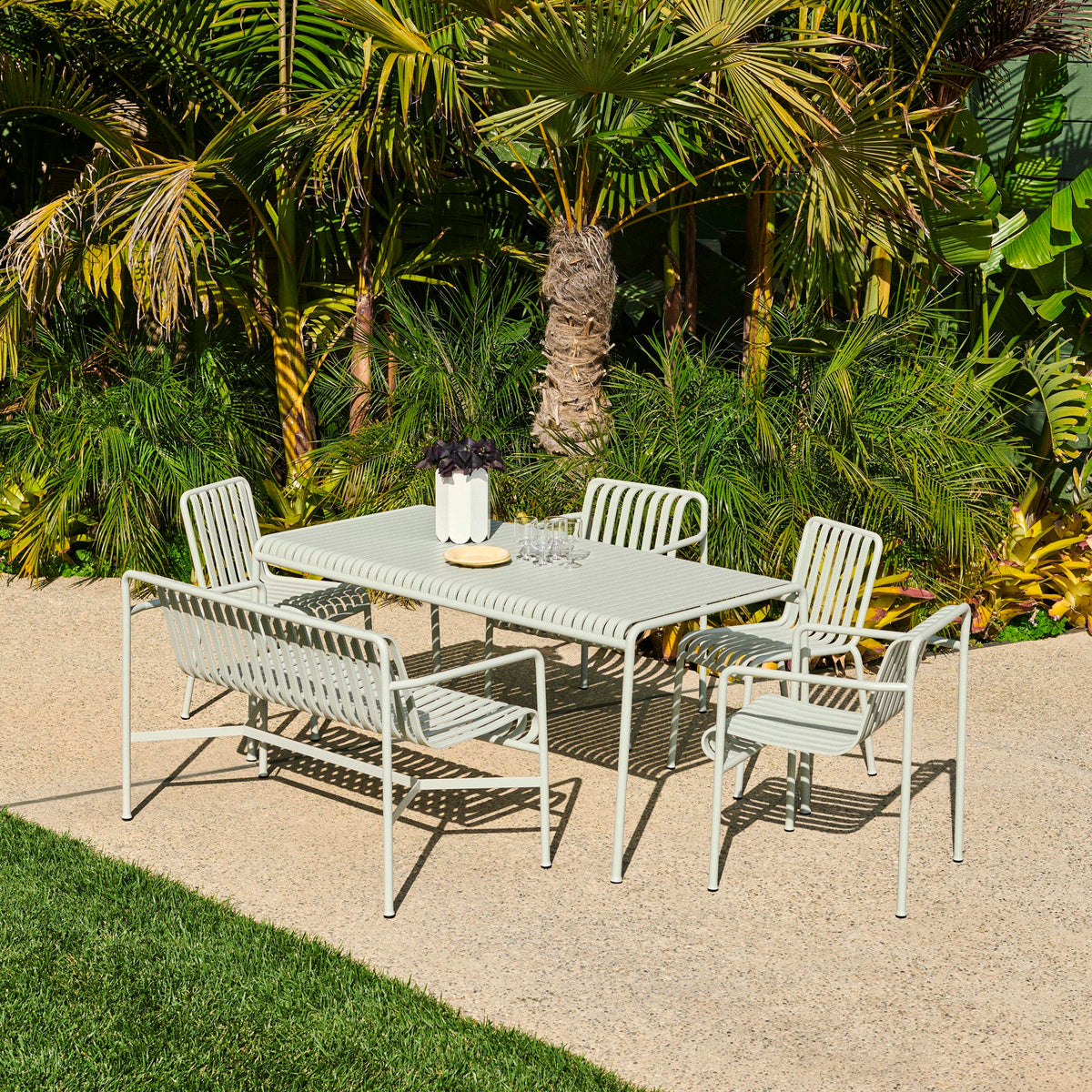 HAY Palissade Table Outdoor-Tisch Stahl 170 x 90 H 75cm