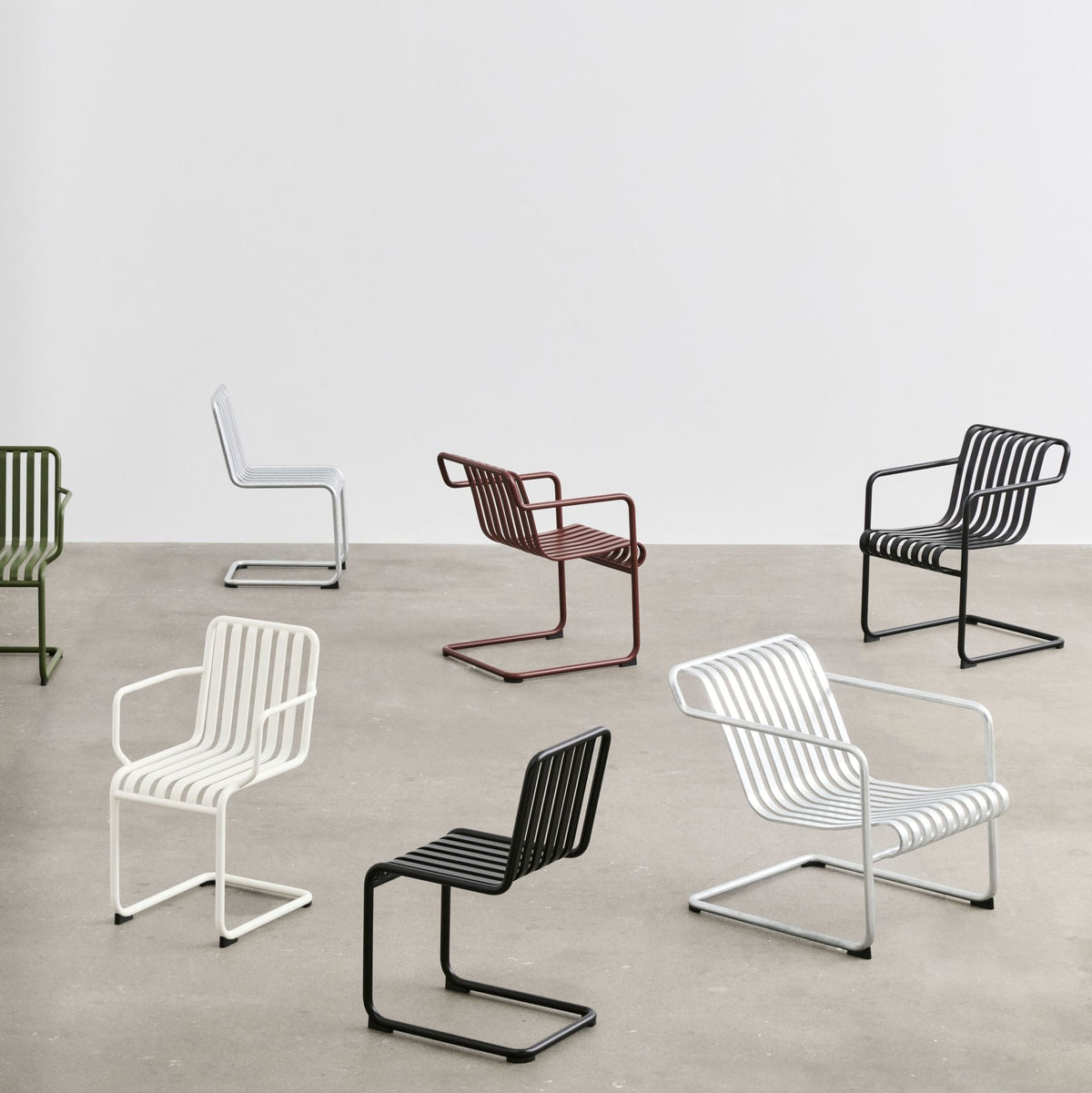HAY Palissade Cantilever Chair Outdoor-Stuhl Freischwinger 4 Varianten