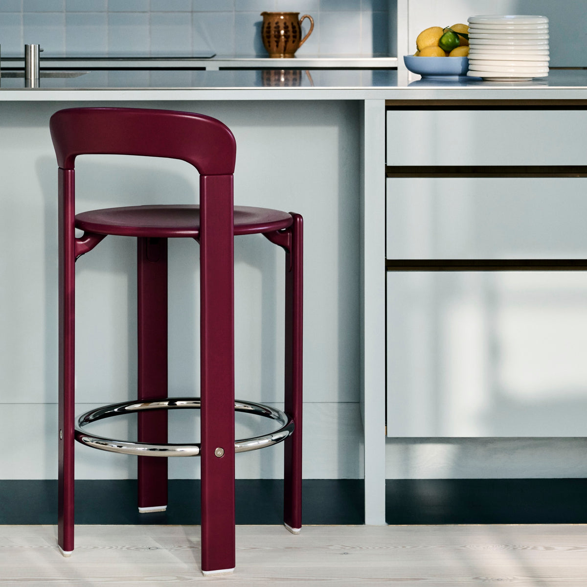 HAY Rey Bar Stool Barhocker Buche wasserbasiert lackiert