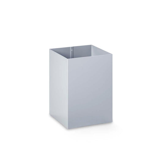 Cascando Square Papierkorb quadratisch 25 x 25 x H 35 cm Metall silber