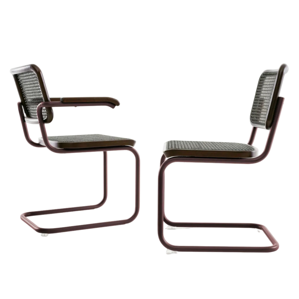 Thonet S 32 V & S 64 V Freischwinger Stuhl Edition Herkner DARK MELANGE
