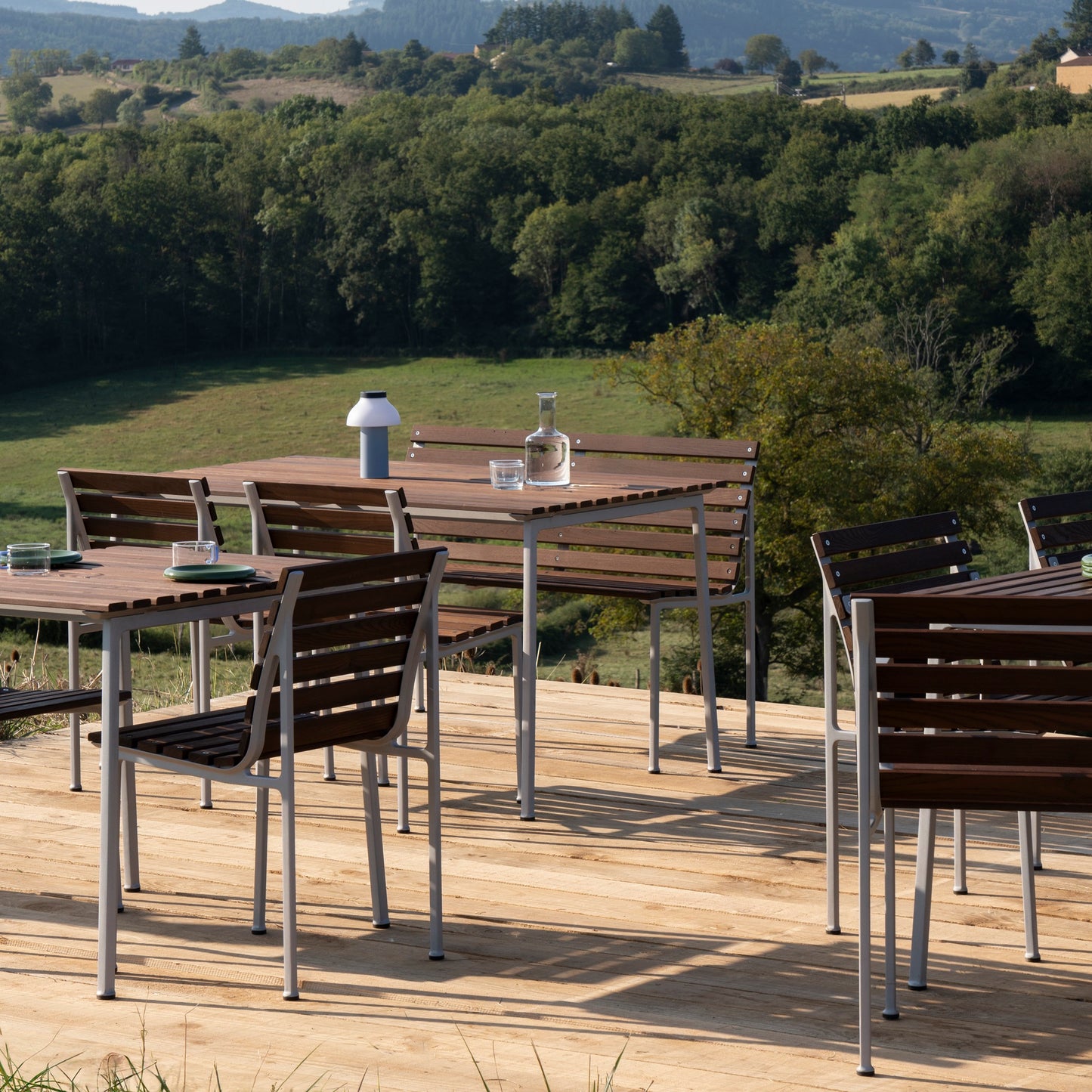 HAY Traverse Table Outdoor Tisch 140 x 83 cm Esche geölt / Aluminium