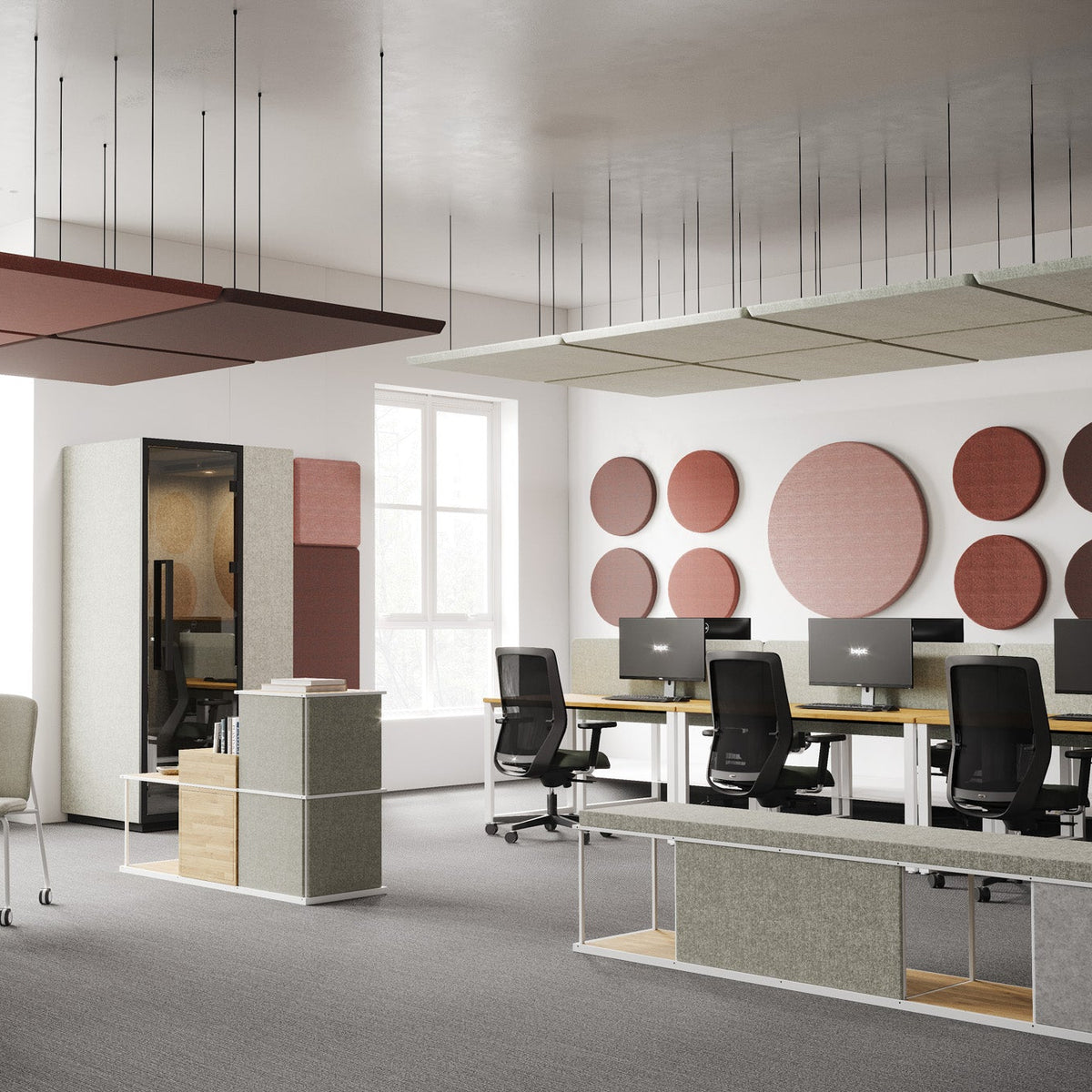 Bejot Silent:block Wall 3D akustisches Wandelement Kreis rund