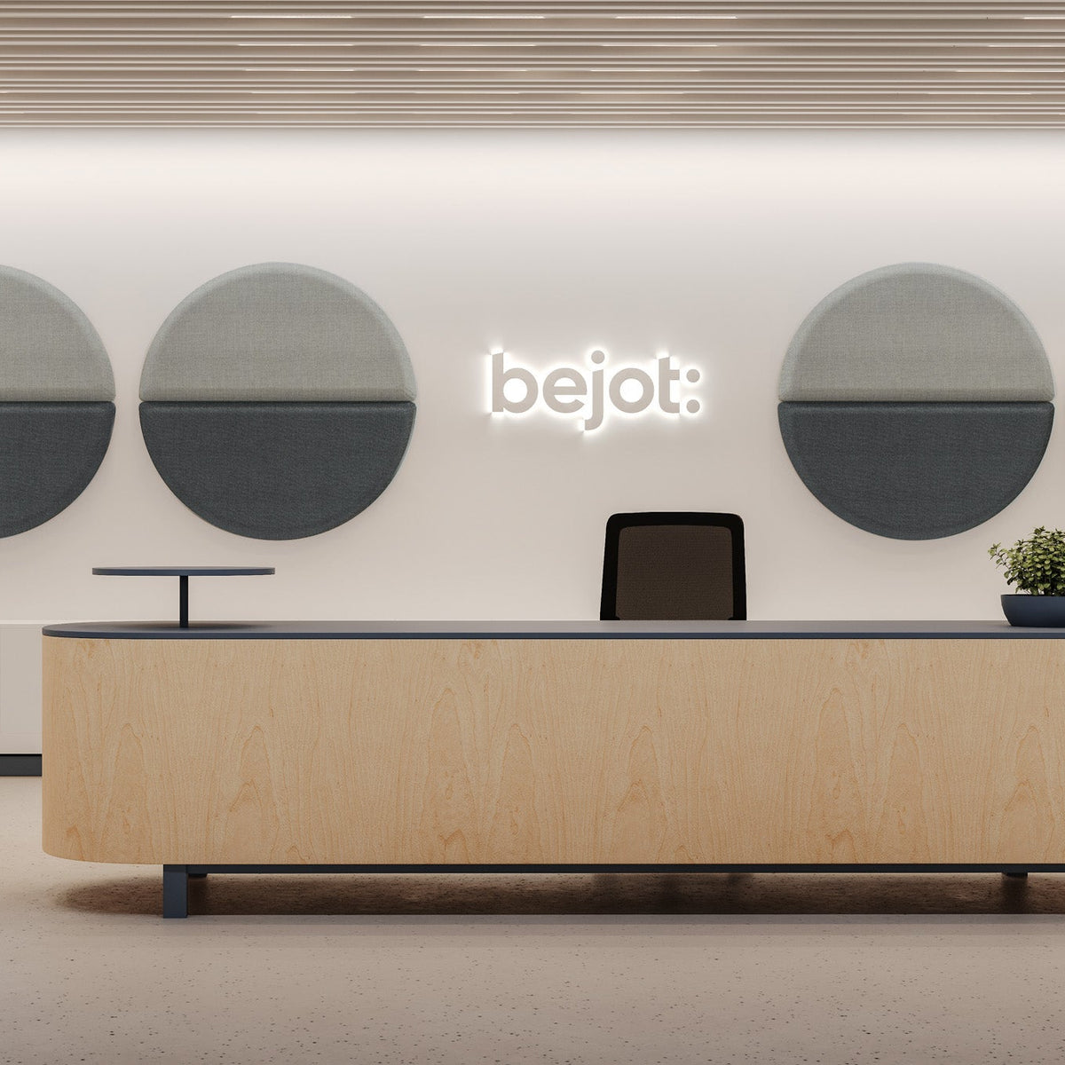 Bejot Silent:block Wall 3D akustisches Wandelement Halbkreis halbrund